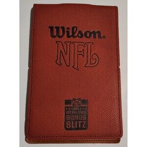 NFL Wilson Leather Portfolio NOTE PAD HOLDER Basketball Sport Game Store Coach